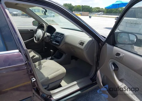 2000 Honda Civic Lx из США, поврежденный, VIN 1HGEJ6679YL023864